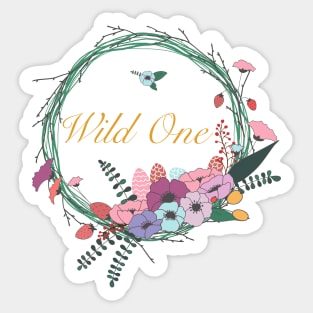 Wild One Sticker